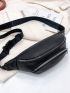 Minimalist Double Zipper Waist Bag