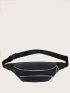 Minimalist Double Zipper Waist Bag