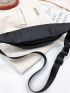 Minimalist Double Zipper Waist Bag