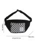 Colorblock Plaid Fanny Pack