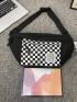 Colorblock Plaid Fanny Pack