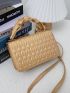 Quilted Flap Square Bag
