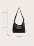 Minimalist Knot Decor Large Capacity Shoulder Bag