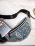 Holographic Zipper Waist Bag