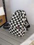 Checkered Graphic Sling Bag