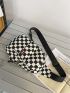 Checkered Graphic Sling Bag