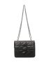 Quilted Pattern Chain Square Bag