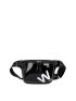 Letter Graphic Artificial Patent Leather Waist Bag