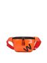 Letter Graphic Artificial Patent Leather Waist Bag