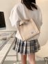 Letter Patch Square Bag