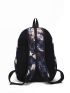 Letter Graphic Functional Backpack With Cartoon Bag Charm