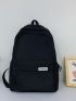 Letter Patch Large Capacity Backpack