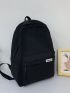 Letter Patch Large Capacity Backpack