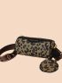 Leopard Bucket Bag With Coin Purse