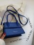 Mini Pebble Embossed Flap Square Bag