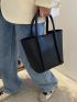 Mini Minimalist Double Handle Bucket Bag