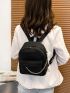 Minimalist Chain Decor Classic Backpack