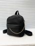 Minimalist Chain Decor Classic Backpack