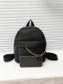 Minimalist Chain Decor Classic Backpack