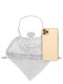 Rhinestone Decor Chain Novelty Bag