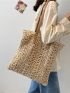 Minimalist Hollow Out Straw Bag