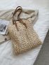 Minimalist Hollow Out Straw Bag