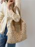 Minimalist Hollow Out Straw Bag