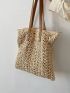 Minimalist Hollow Out Straw Bag