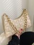 Quilted Chain Square Bag