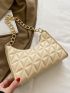 Quilted Chain Square Bag