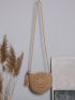 Minimalist Tassel Decor Straw Bag