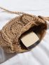 Minimalist Tassel Decor Straw Bag