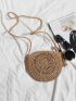 Minimalist Tassel Decor Straw Bag