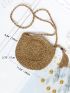 Minimalist Tassel Decor Straw Bag