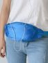 Minimalist Earphone Hole Waist Bag