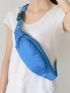 Minimalist Earphone Hole Waist Bag