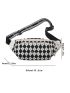 Geometric Graphic Tweed Fanny Pack