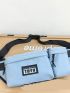 Letter Patch Decor Fanny Pack