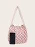 Graphic Pattern Crochet Bag