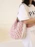 Graphic Pattern Crochet Bag