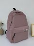 Letter Patch Large Capacity Backpack