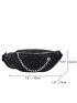 Minimalist Quilted Chain Decor Fanny Pack