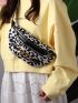 Leopard Graphic Chain Decor Fanny Pack