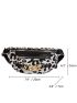 Leopard Graphic Chain Decor Fanny Pack