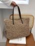 Minimalist Large Capacity Straw Bag