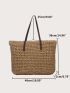 Minimalist Large Capacity Straw Bag