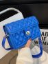 Mini Minimalist Quilted Flap Square Bag