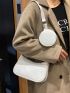 Minimalist Baguette Bag With Coin Purse