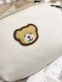 Cartoon Bear Appliques Fanny Pack