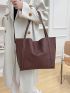 Minimalist Tote Bag With Inner Pouch